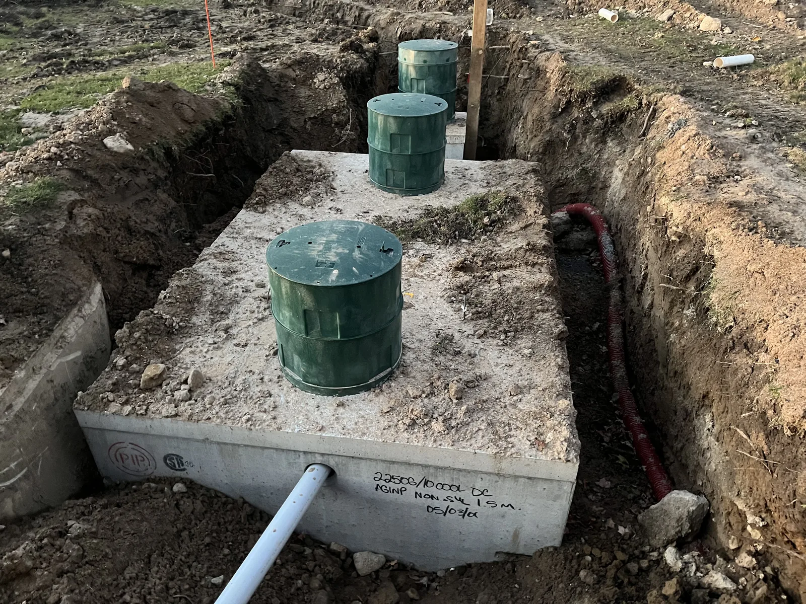 Septic system installation project — Boulder & Beam
